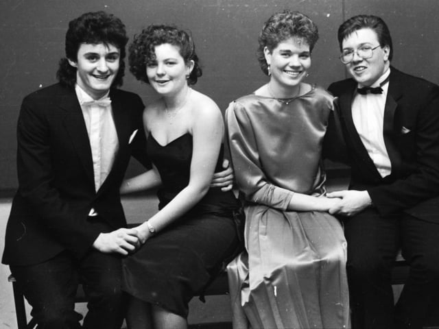 John McManus and Sandra Griffin with Clare Harkin and George McGilloway.