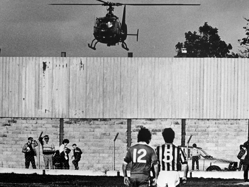 PACEMAKER PRESS 23/3/1994162/94Crossmaglen Gaelic football pitch and joint Army and RUC base.