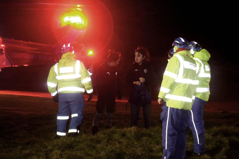 A major rescue operation swung into operation PICTURE KEVIN MCAULEY/MCAULEY MULTIMEDIA