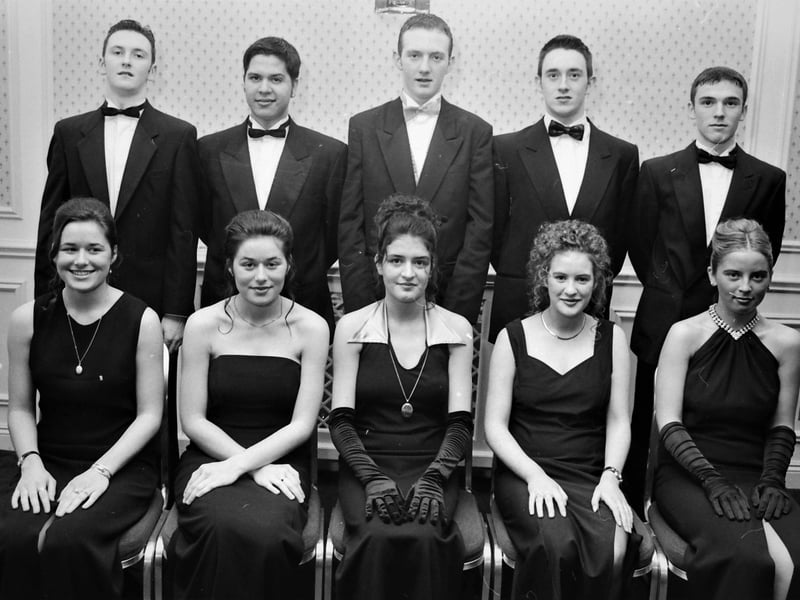 At front are Paula Meehan, Lisa Meehan, Catherine Doherty, Orla O'Connor and Catherine McGowan. At back are Emmet O'Neill, Kevin Mohamat, David Dinsmore, Barry Conaghan and Eamon Morrow.