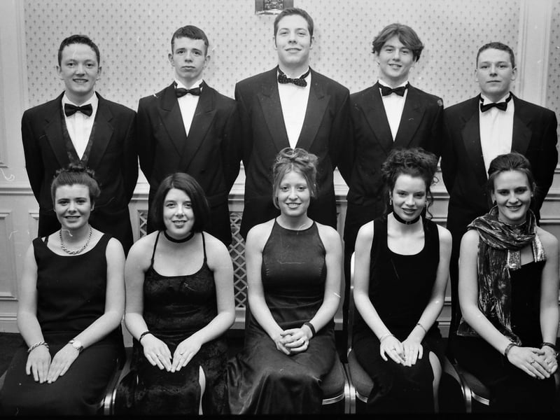Seated are Joanne Concannon, Deboragh Stewart, Karen Logue, Caroline McGuinness and Aine Gallagher, Standing are Conor Murray, Brendan Doherty, Paul Mackey, Sean Fleming and Mark Doherty.