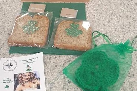 There were some St Patrick's Day treats for the Ballymacash community when they received stew, wheaten bread and some crocheted shamrocks to mark the occasion
