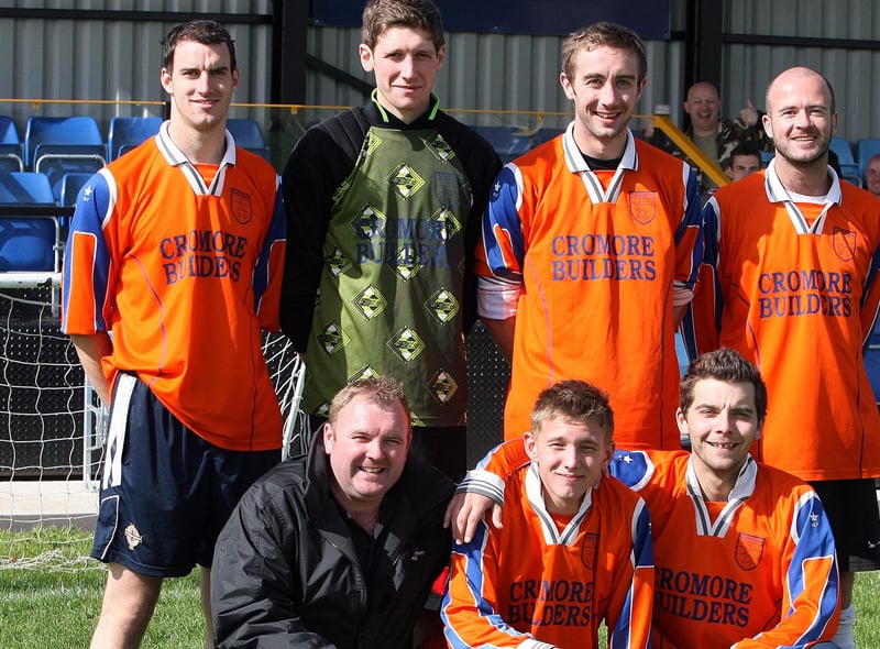 The Portstewart supporters team pictured during the NI Supporters Five-A-Sides at Portstewart FC on Sunday. CR36-PL