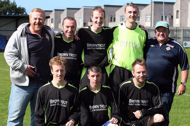 The North Coast supporters team pictured during the NI Supporters Five-A-Sides at Portstewart FC on Sunday. CR36-PL