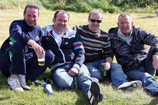 Sammy and friends enjoying the NI Supporters Five-A-Sides at Portstewart FC on Sunday. CR36-PL