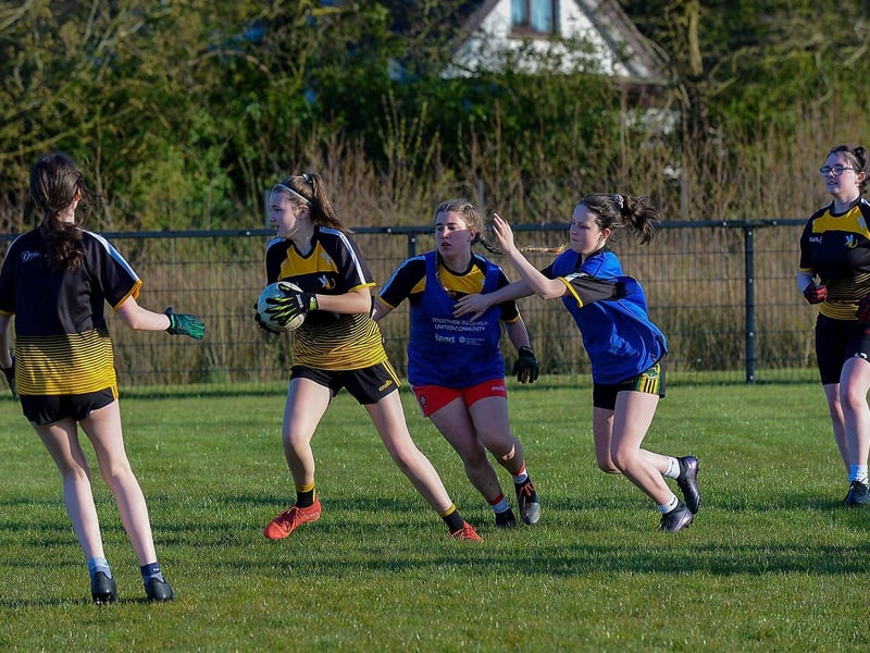Training resumed for Doire Colmcille footballers following the easing of lockdown restrictions. Photos: George Sweeney. DER2115GS – 045
