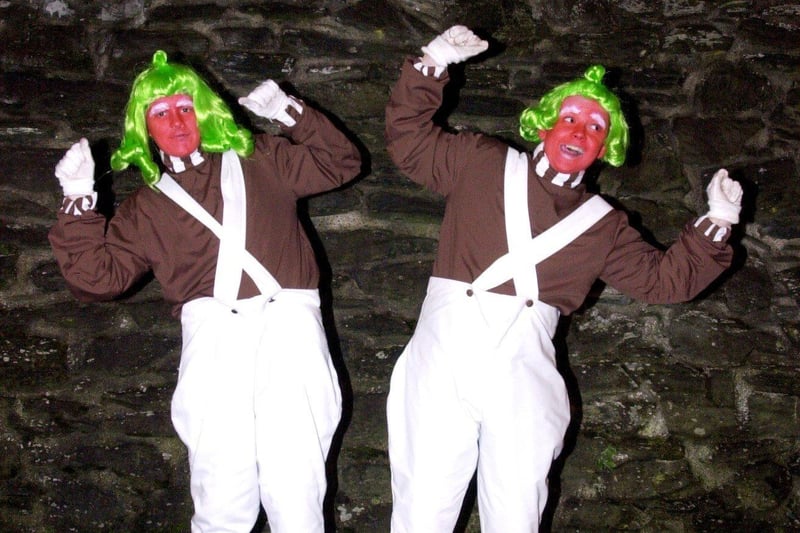 Two of Willy Wonka's Oompa Loompas managed to escape from the chocolate factory to enjoy Halloween in Derry.