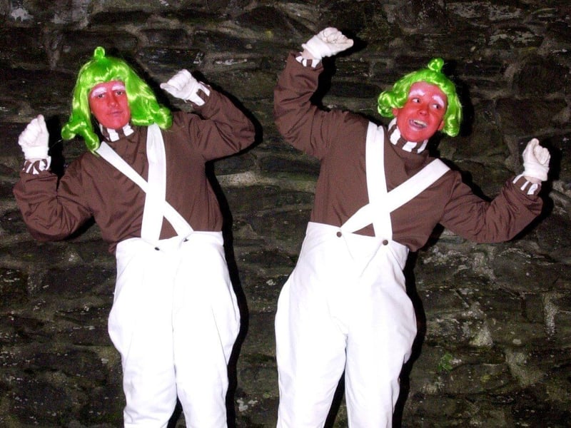 Two of Willy Wonka's Oompa Loompas managed to escape from the chocolate factory to enjoy Halloween in Derry.
