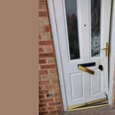 Officers from Newbold SNT forced entry to an address in Chesterfield after a series of burglaries in the Dunston area of Chesterfield.