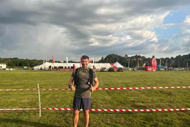 Danny Daniels at Bakewell Showground before the start of the Peak District Ultra Challenge on Saturday, July 8. (Photo: Kat Daniels)