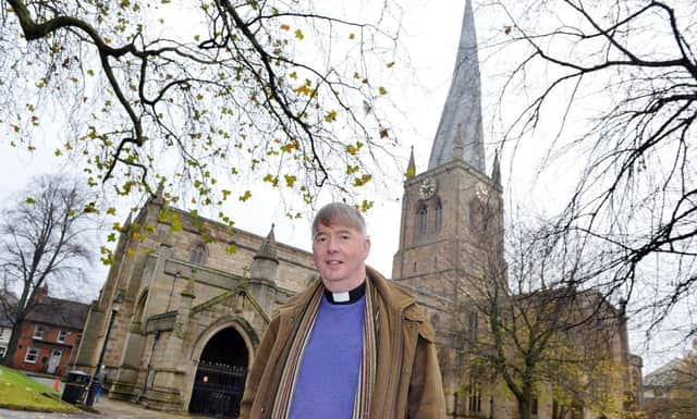 Reverend Patrick Coleman, vicar of Chesterfield's Crooked Spire.