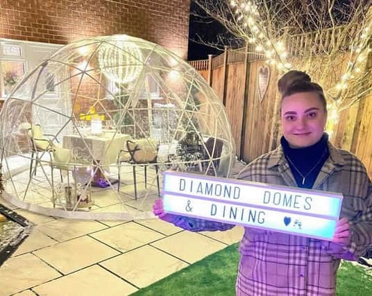 Chloe Britand, founder of Diamond Domes & Dining.