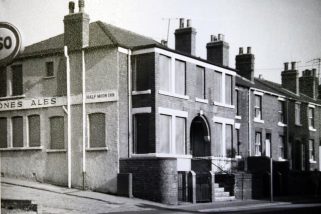 One of Brampton's lost pubs, the Half Moon Inn, opposite the Zion Church, has since been converted for housing