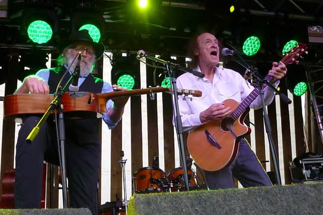 John Otway and Wild Wllly Barratt performed well known songs including their big hit Really Free (photo: Claire Spencer)