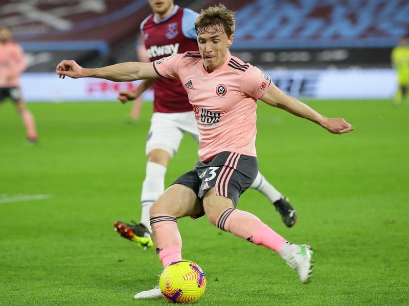 Made his return to the United side with John Fleck ruled out through illness and was not found wanting for effort, drawing a foul from Diop after breaking forward. A good deep cross found McGoldrick, but his header was saved by Fabianski - who then saved McBurnie's header from Osborn's cross