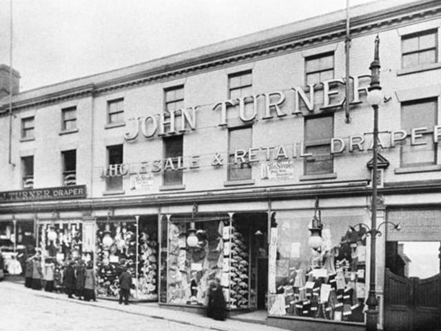 John Turner was a big name in Chesterfield down the years. This image shows their store on Packers Row in the 1900s.