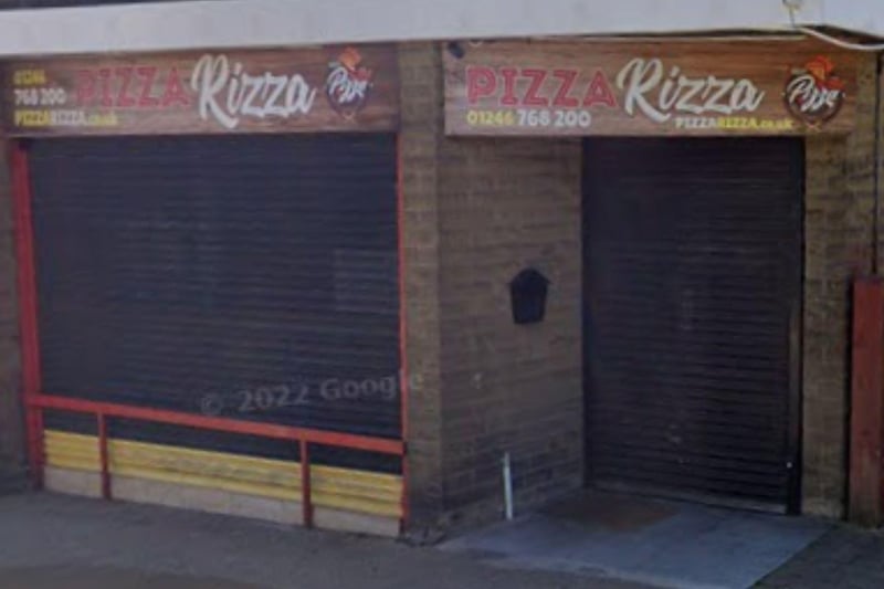 Pizza Rizza, at Castle Street, Bolsover, Chesterfield has been handed a three-out-of-five food hygiene rating following an inspection in January.