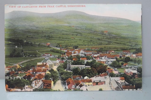 View of Castleton from Peak Castle