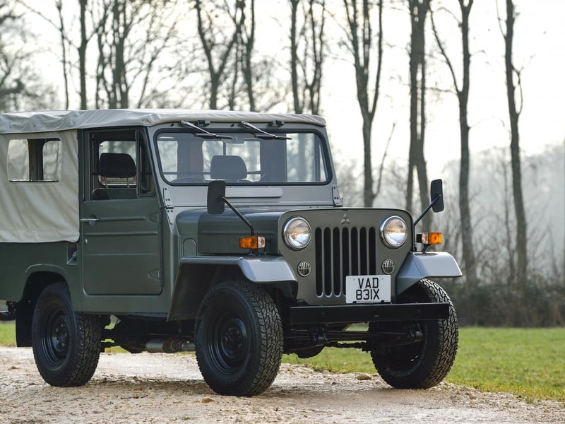 Mitsubishi's automotive history stretches back to 1917 when it began building the Model A. However, after the Second World War it was forced to rebuild itself and one of the first vehicles it produced was a version of the Willys Jeep built under licence. It started this process in 1953 and 35 years later was still building them. This example was built in 1979 and registered in the UK in early 1980s.