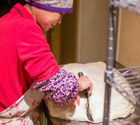 Miyo makes all the bread by hand in her home kitchen, while David is taster-in-chief.