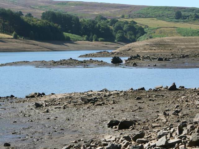 Many reservoirs in Derbyshire - such as Errwood - are dwindling amid prolonged dry conditions.