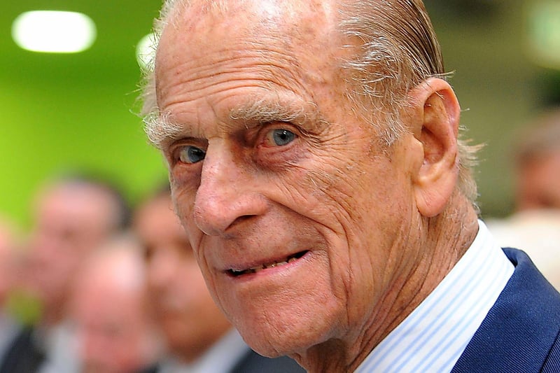 Prince Philip at Forth Valley Royal Hospital (Pic: Michael Gillen)