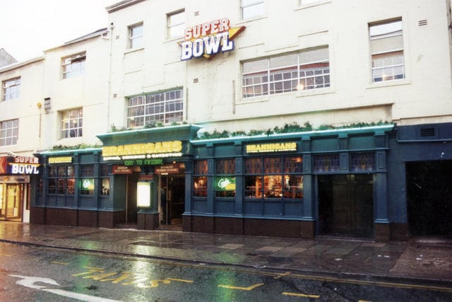 So recognisable, an exterior shot of Brannigans in 1998