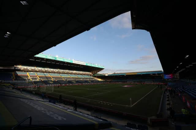 Elland Road. (Photo by NAOMI BAKER/POOL/AFP via Getty Images)