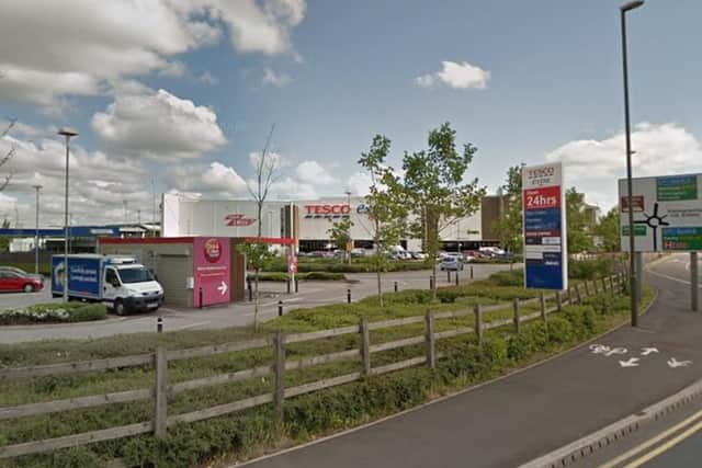 The incident is alleged to have happened at the Tesco Extra store on Lockoford Lane