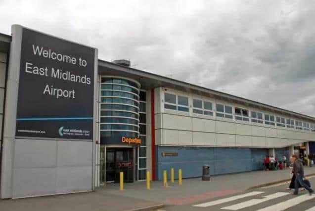East Midlands Airport.