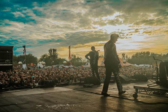 The Hives playing at Bearded Theory in 2022 (photo: Apertunes)
