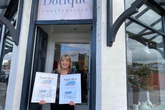 Dorothy Robinson outside her shop Dotique, which was named retailer of the year in last year's Chesterfield High Street Awards.