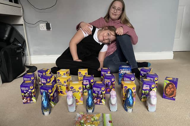 Erin Stubbs, 8, and Sage Stubbs, 12, from Chesterfield, have been organising collections over the last four months to support children in need after they heard about the cost of living crisis on the news just before Christmas.