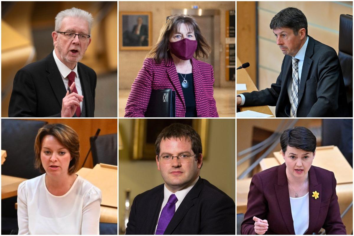 MSPs standing down from the Scottish Parliament.