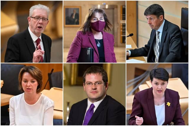 MSPs standing down from the Scottish Parliament.