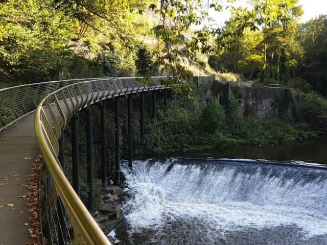 Millennium Walkway in New Mills is a great place to visit, as it provides a perfect starting point for a slew of walking trails.
