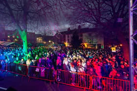 People packed Chesterfield's New Square and market place for last year's Christmas lights switch-on