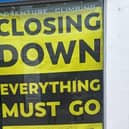 Closing down signs have appeared in the storefront window