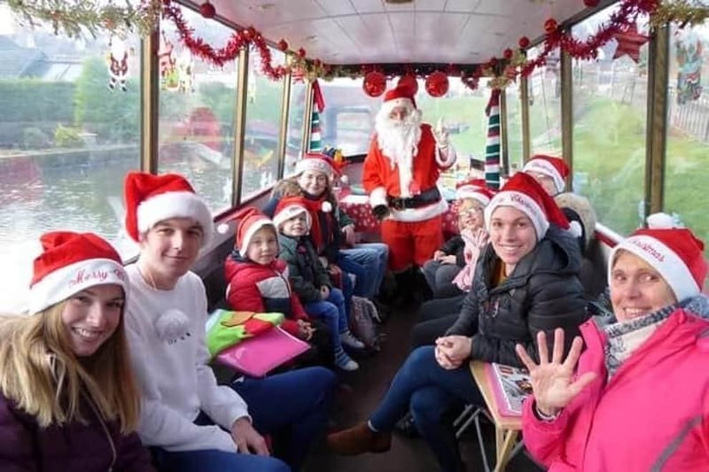 The John Varley ll will be sailing from Tapton Lock (S41 7JB) and the Madeline from Hollingwood Hub (S43 2PF). Here you can take to the water this Christmas to meet Santa on Chesterfield Canal. There will be two different boats in operation.
More information on the cruises can be found at: https://www.chesterfield.co.uk/events/santa-special-trips-at-chesterfield-canal/