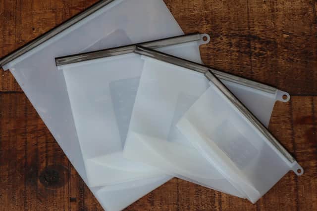 Silicone ziplock bags are a plastic free alternative to using plastic freezer bags.