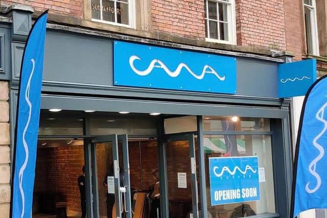 CAWA artisan bakery and coffee shop will open in the old Thornton's chocolates shop on Broad Pavement, Chesterfield.