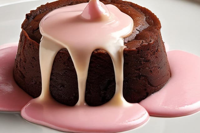 Val Turner remembers chocolate sponge and pink sauce at school (generic image for illustrative purposes).