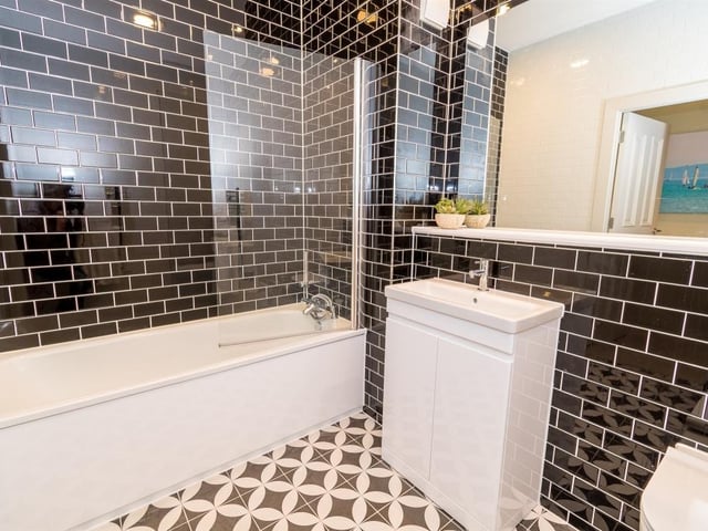 Inside a two bedroom penthouse style apartment in Royal Haslar, Gosport, in 2021. It is on sale for £510,000. Picture: Fox and Sons