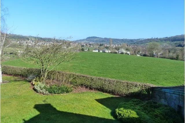 Views across open countryside down to the town of Wirksworth that is within walking distance of the hamlet.