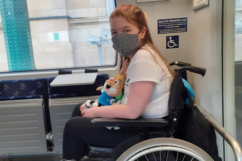 Gillian Dodd took this picture of her daughter on her way to visit her gran for the first time since March 2020.