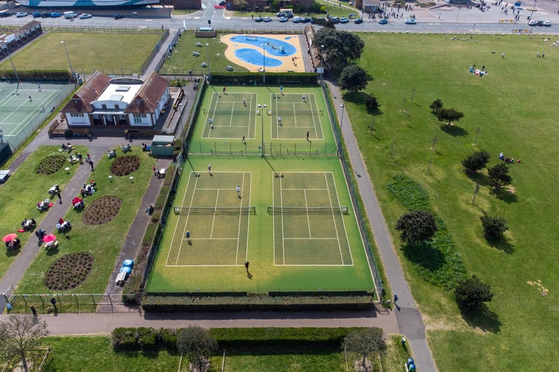 Southsea Tennis Club. Aerial shots of Southsea taken by Solent Sky Services and Oliver Collins on April 17.