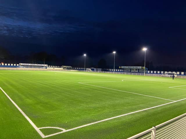 The new 3G pitch at Staveley.