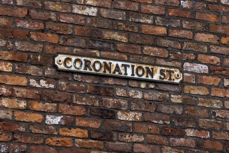 The famous road sign on the set of Coronation Street. 'The Rovers' Annexe' has been unveiled on the set of the ITV1s soap, as it lists on Airbnb, giving fans a once-in-a-lifetime experience to stay in the self-contained pop-up house on the cobbles, Manchester. Picture: Fabio De Paola/PA Wire