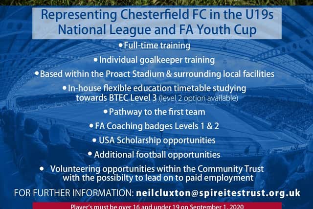 The new Chesterfield FC academy.
