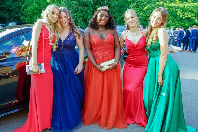 Students pulled out all the stops for their prom night outfits.